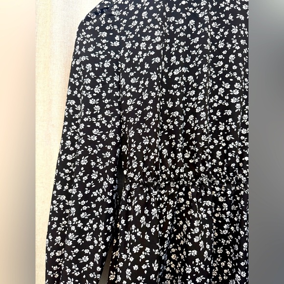 Floral Black Mini Dress - Picture 7 of 9